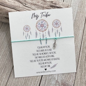 My Tribe Wish Bracelet, Tribe Gift, Best Friend Bracelet, Friend Gift, Team Gifts, Sisters Gift, I Love My Tribe, Arie & Co