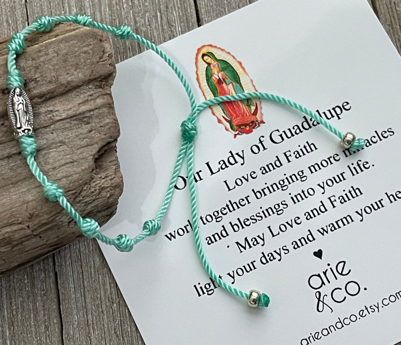 Our Lady of Guadalupe Bracelet Guadalupe Bracelet Faith Etsy