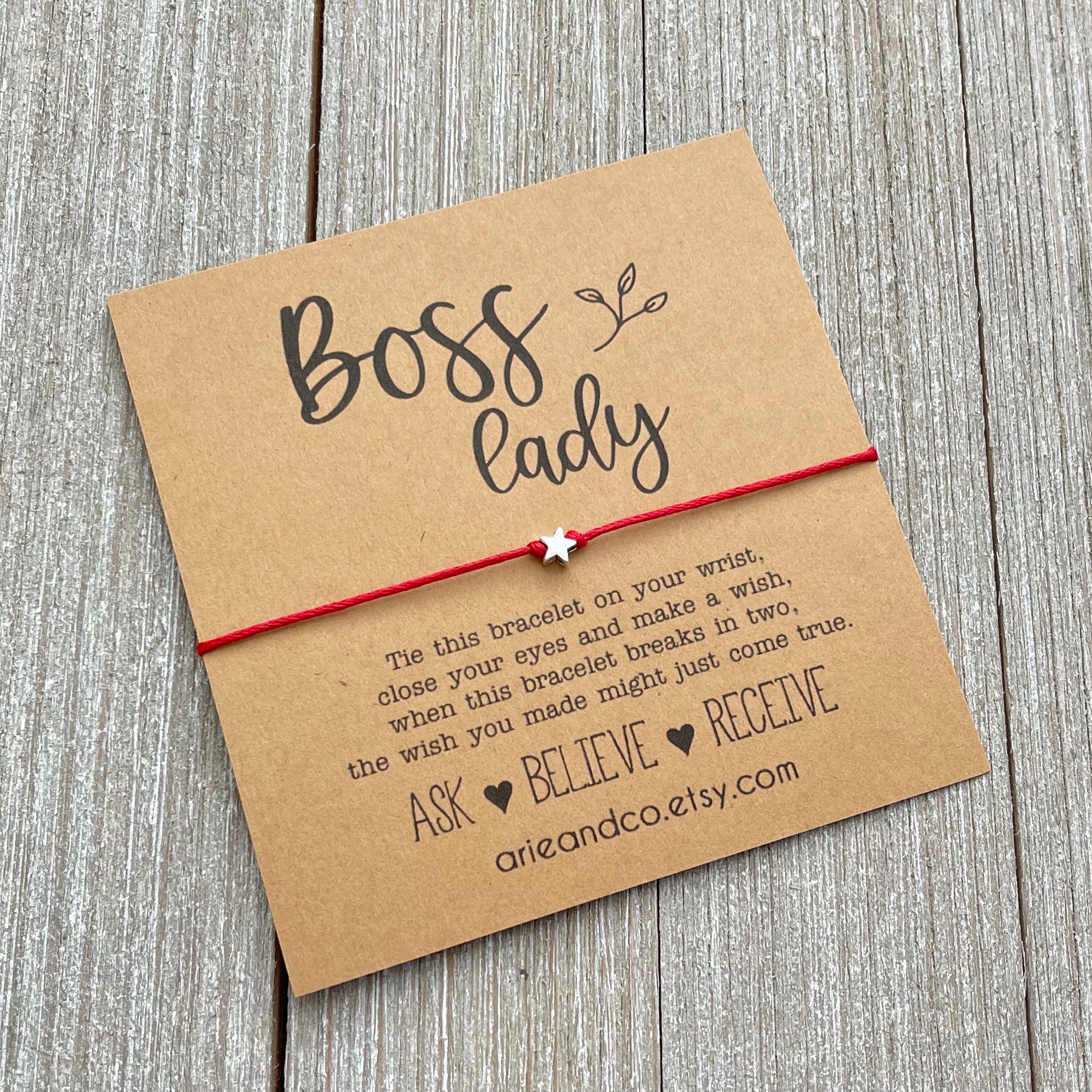 Boss Lady Slay All Day Girl Power Wunsch Armband Empowerment Geschenk Girl Boss Geschenk weiblicher Boss Geschenk Lady Geschenk Wunsch Armbander Etsy