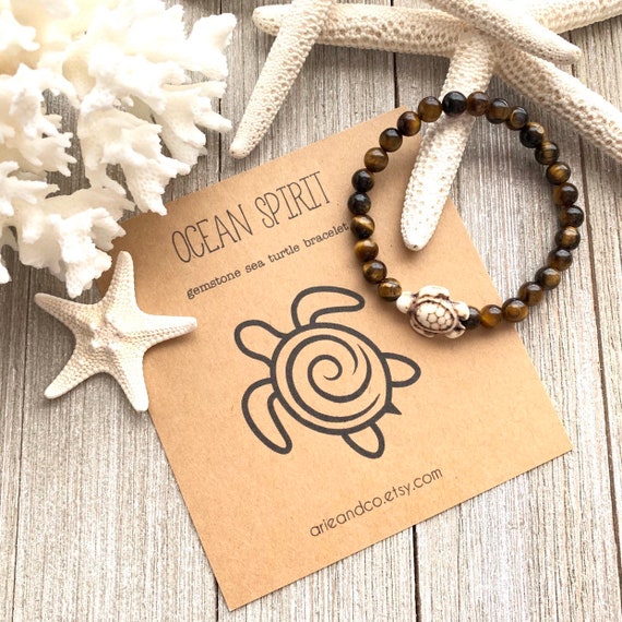 Etsy shop turtle bracelet