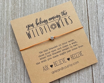 Wildflower Wish Bracelet: Inspirational Cotton Cord Bracelet