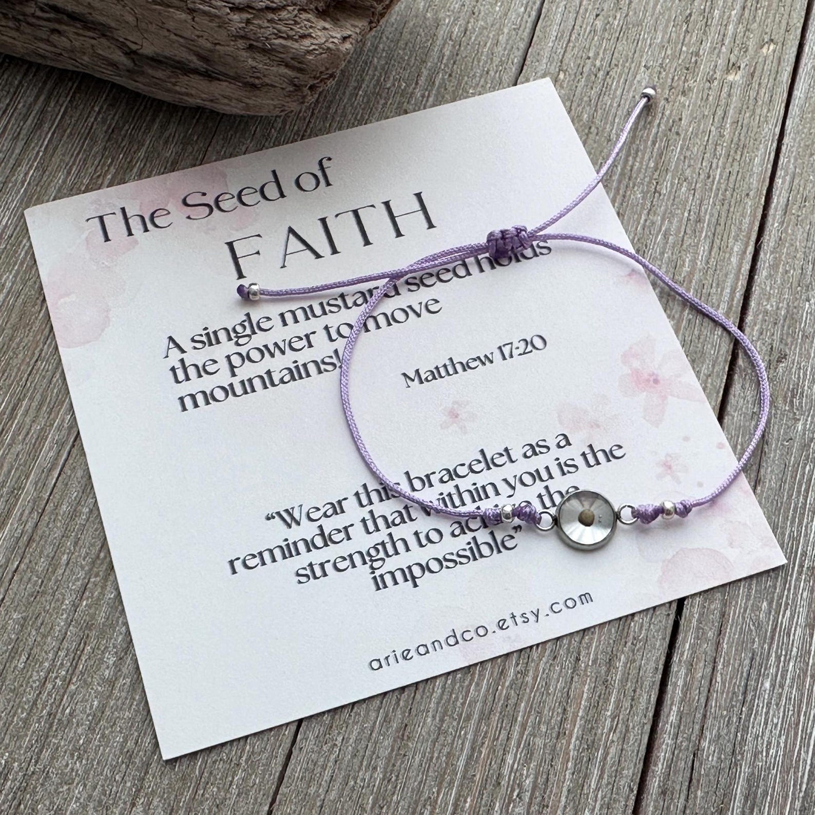 Faith Like A Mustard Seed Cuff Bracelet - Gold