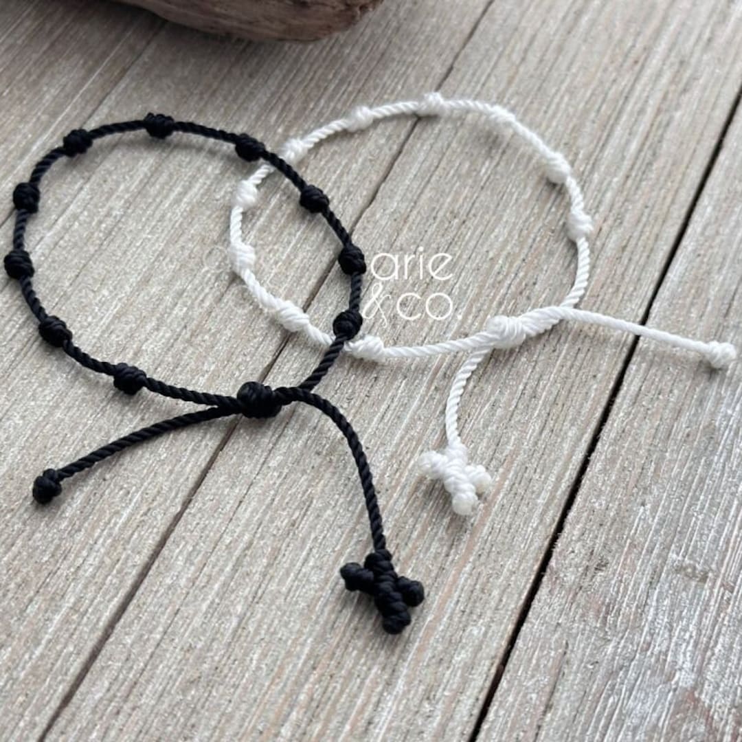 Knotted Cord Rosary Bracelet: Catholic Confirmation Gift - Etsy
