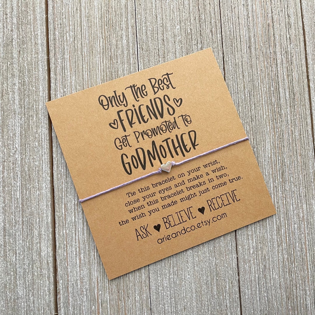 Buy Godmother Wish Bracelet, Godmother Bracelet, Gift for a