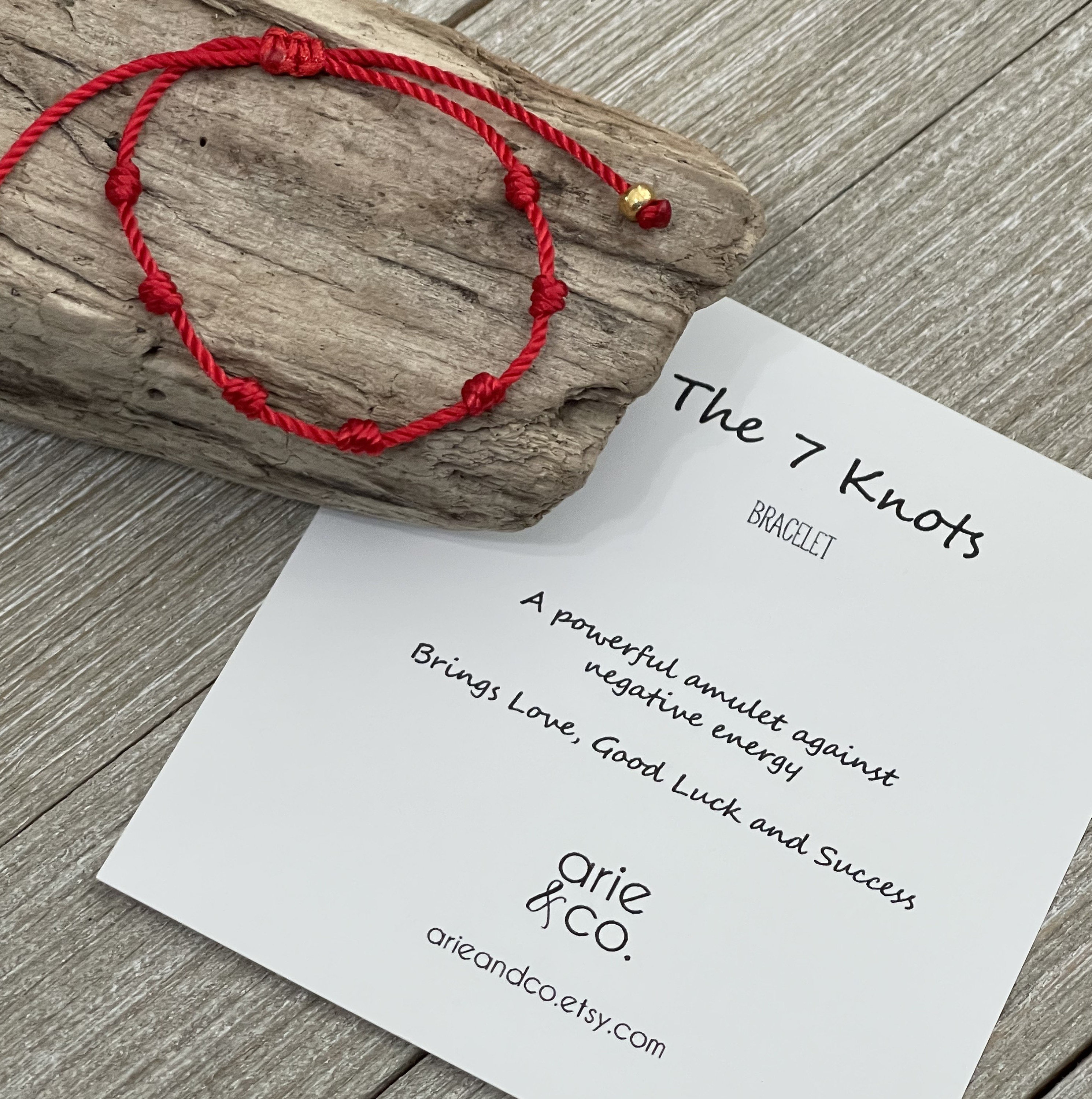 7 Knots Red Protection Bracelet Red String Bracelet 7 Knots Etsy