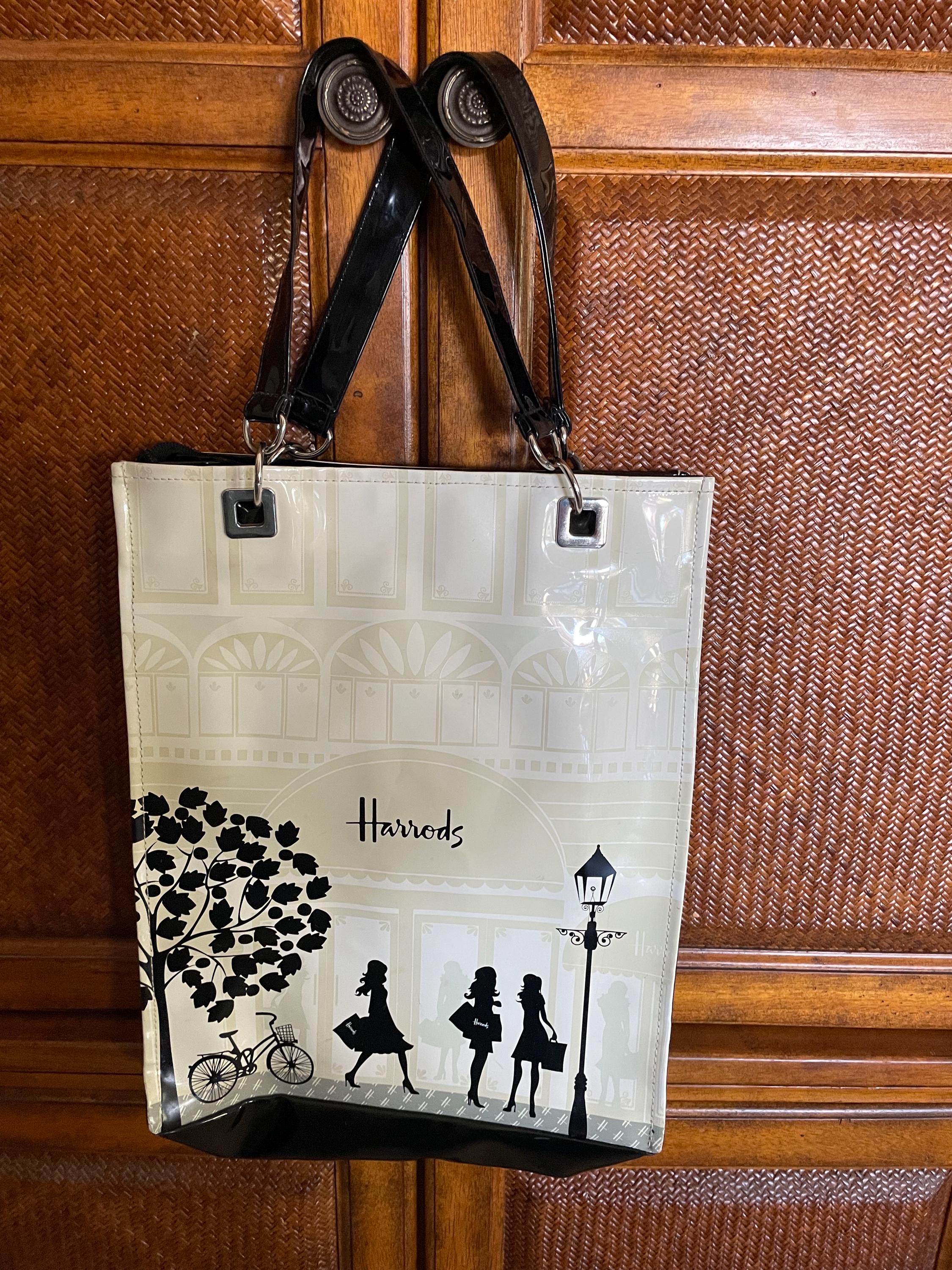 【Harrods】UK発 Christmas Knightsbridge ラージ トート バッグ Harrods Large Cotton Christmas Knightsbridge Tote Bag