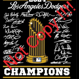 2024 LA Dodgers Champion PNG & SVG World Series für Dtf