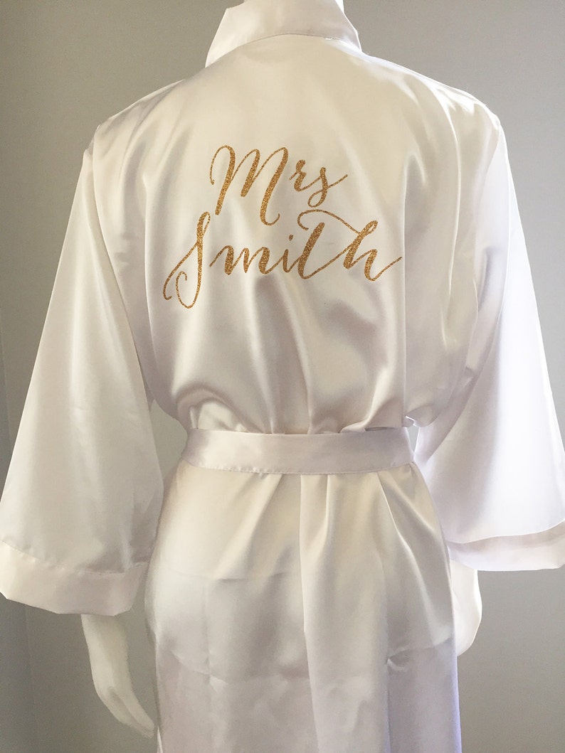 bride to be satin robe