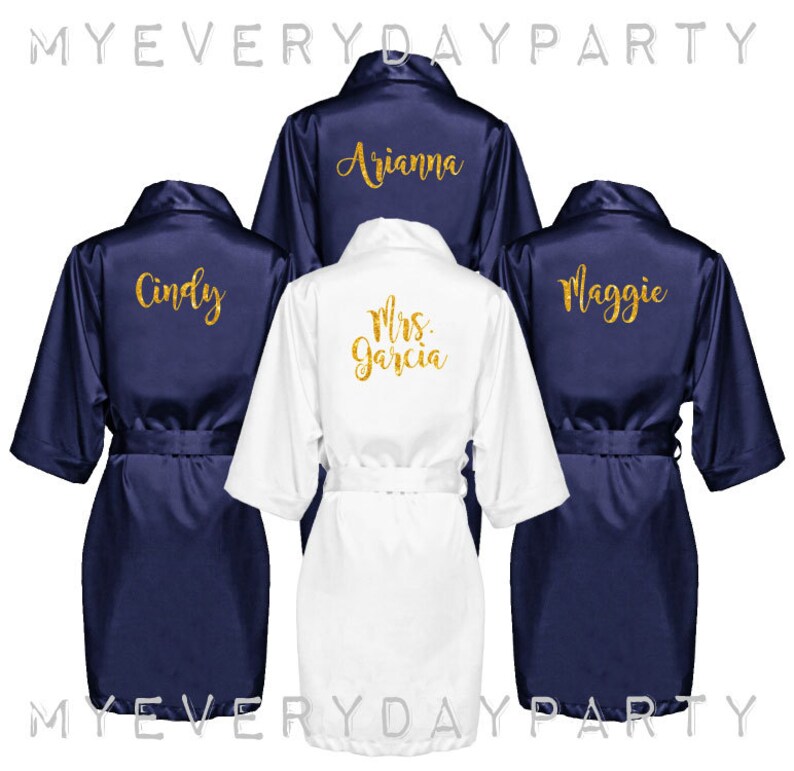 Bridesmaid Robes Set of 4 Bridal Party Robes Bridesmaid Etsy