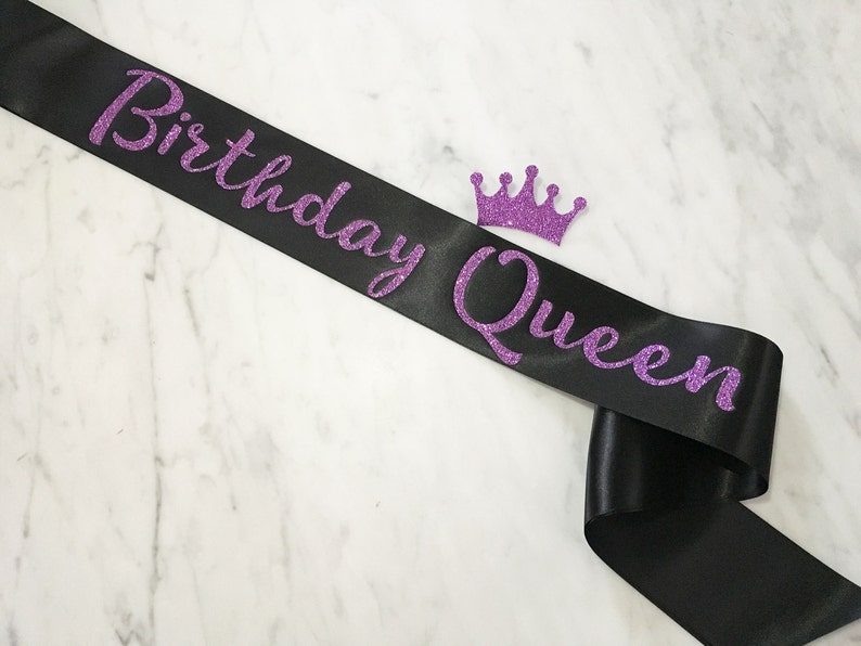 birthday sash, birthday girl sash, birthday queen sash, Birthday Princess, glitter crown, birthday crown, finally twenty one, dirty thirty