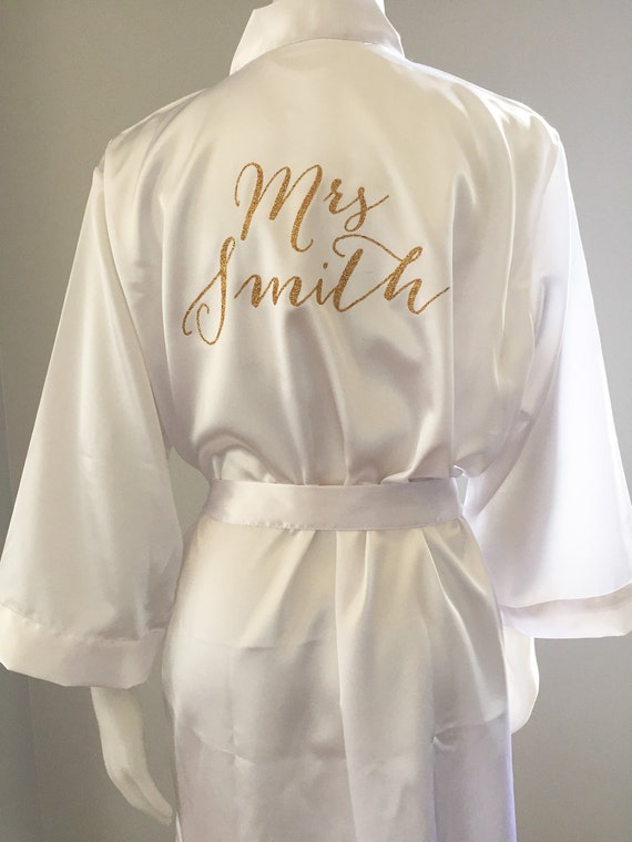 Bride Robe Wedding Day Matching Bridesmaid Robes Brideal Bridal Shower Gift