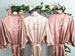 Bridesmaid robes, Maid of Honor Robe, Set of, Blush, Rose Gold, Mauve, Dusty Rose, Vintage Pink Wedding, Bridal Party Robes, MANY COLORS
