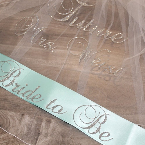 Nautical Bachelorette Sash and Veil Set Bachelorette Veil Etsy