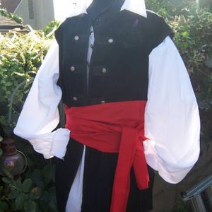 Manifest gardin afrikansk 4 Piece Mens Renaissance Costume Buccaneer Pirate Swashbuckler - Etsy