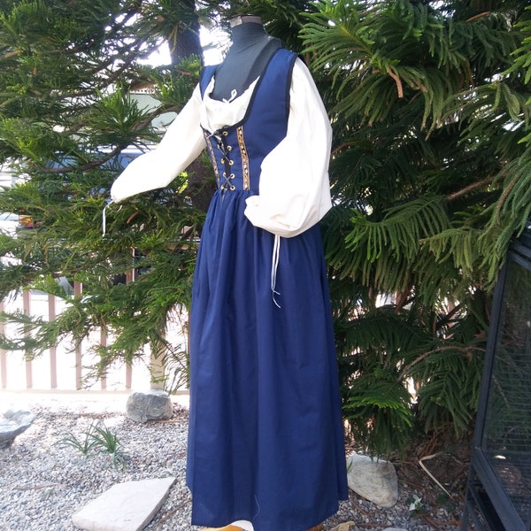 Plus taille n’importe quelle couleur Irlandais Celtique Renaissance robe robe pirate wench costume steampunk