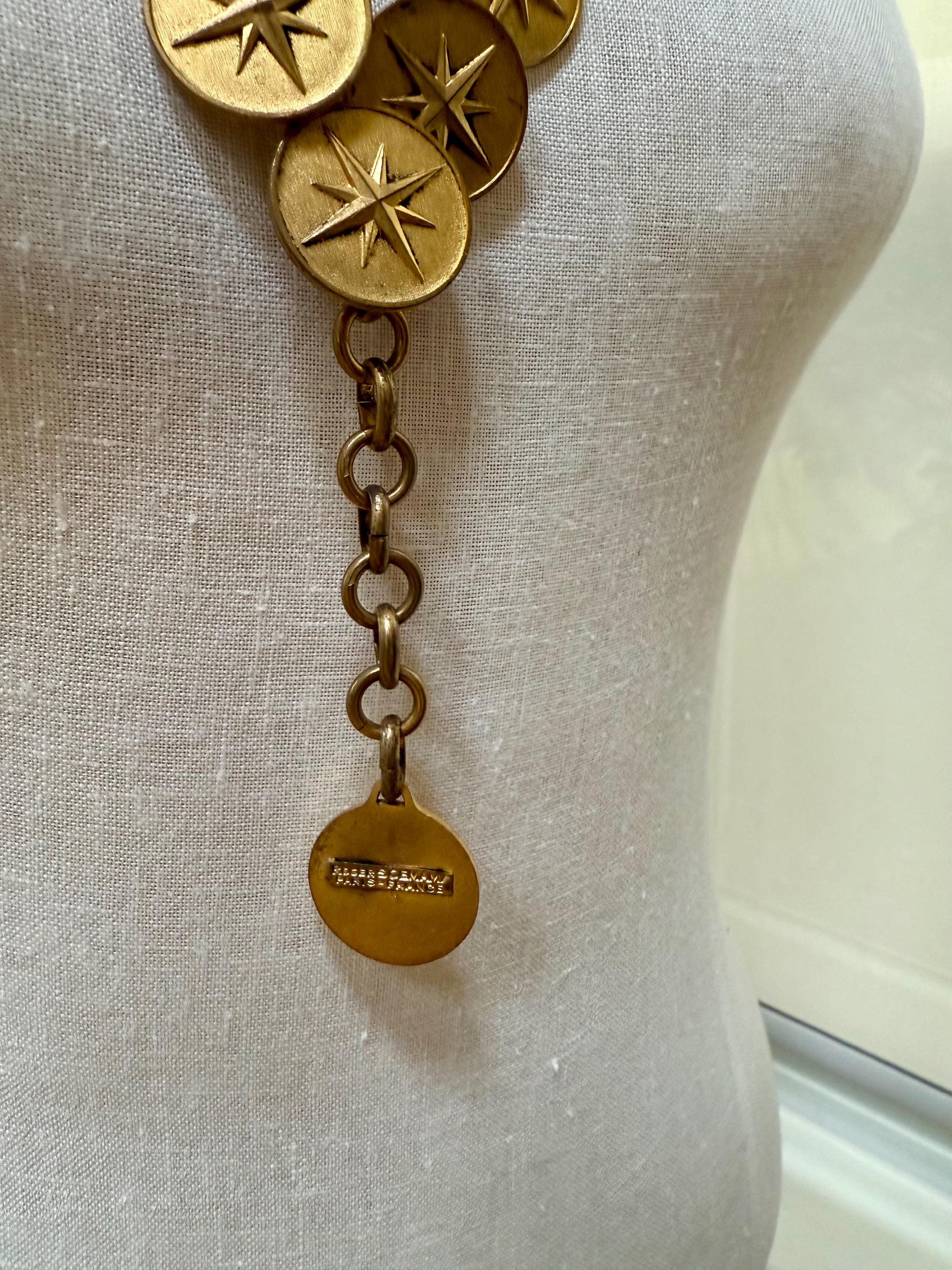 Vintage Yves Saint Laurent Chain Belt Necklace 1960s Roger Scemama for YSL Designer Roger Scemama/ YSL Haute Couture Vintage Signed  main image 2