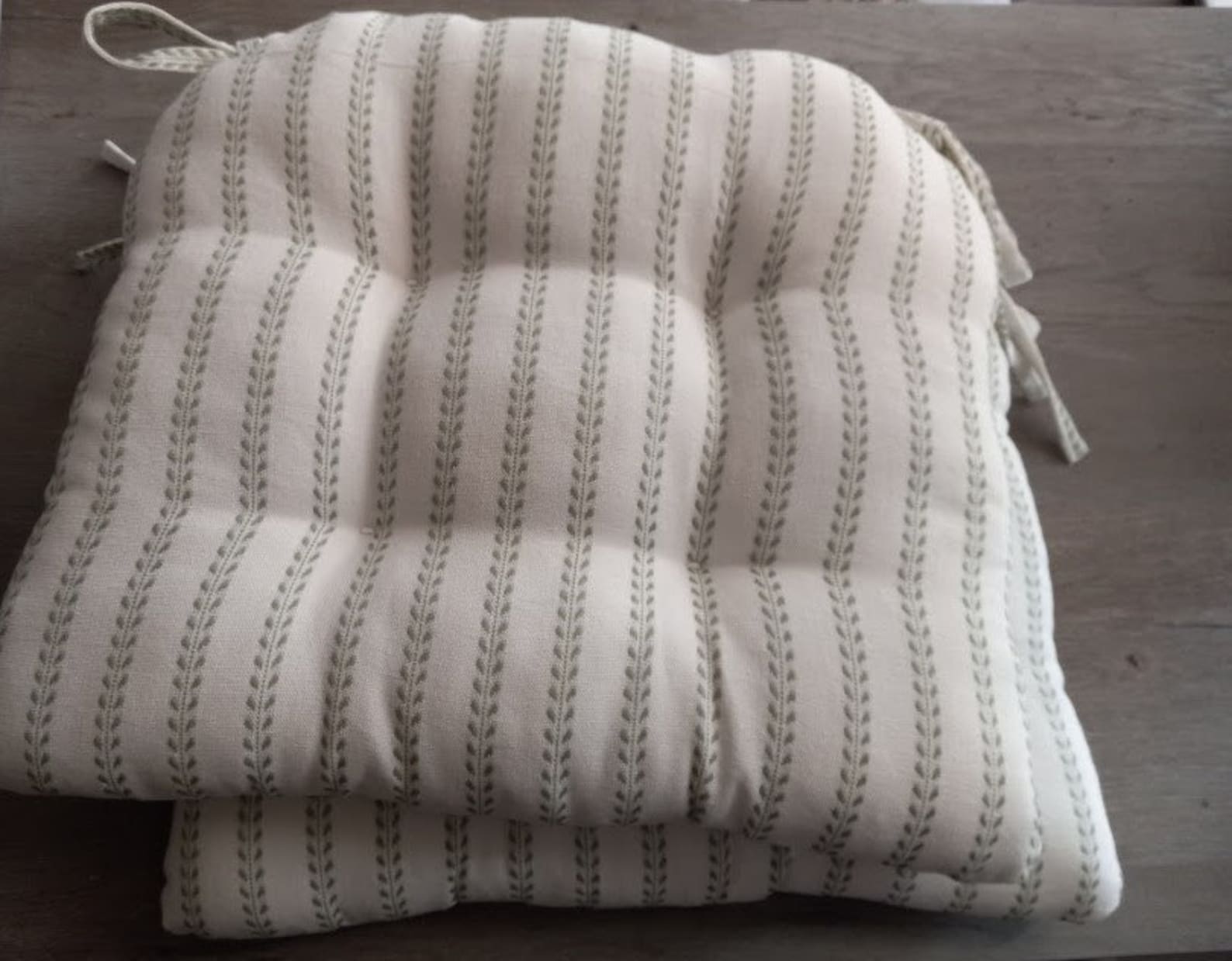 Kitchen/dining Chair Cushions/with Ties/set of 4 Etsy