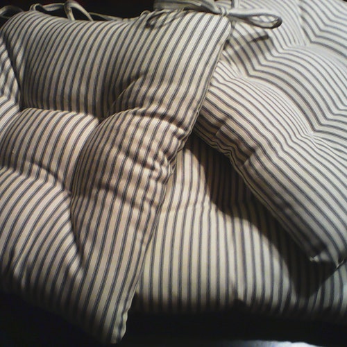 Custom/kitchen/dining Chair Cushions/with Ties/set of 6 Etsy