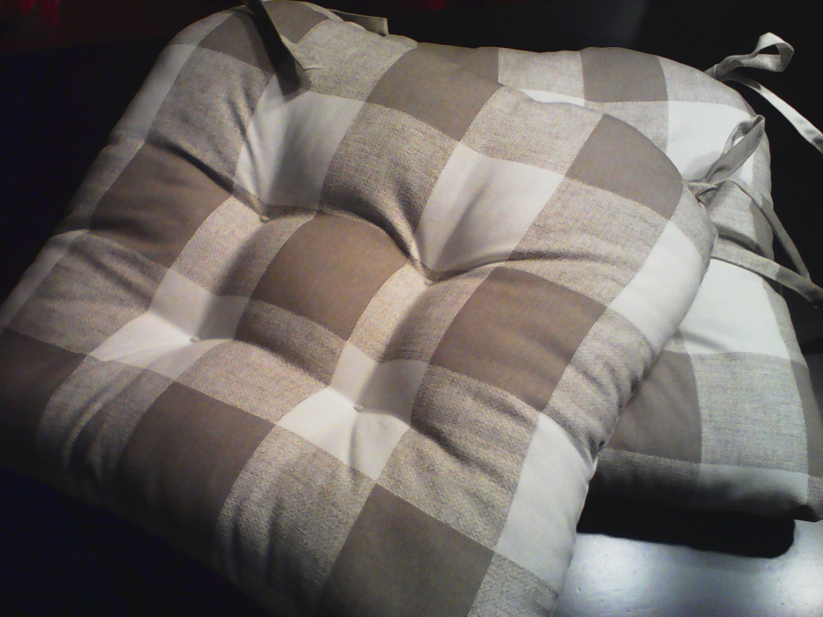 Custom/kitchen/dining Chair Cushions/with Ties/set of 6 | Etsy