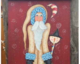 A Very Terrye Santa - Painted by Deb Antonick, Painting With Friends E Pattern