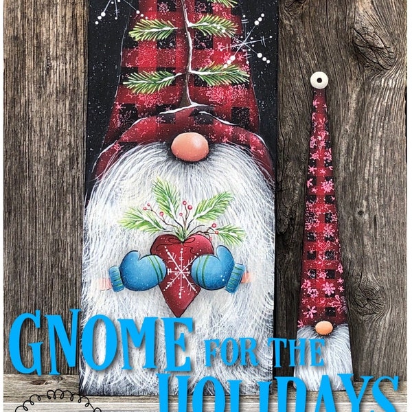 Gnome for the Holidays by Deb Antonick, email pattern packet  MOVED to www.paintingwithdeb.com