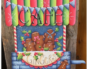 Ginger Street Cafe - Painted by Deb Antonick, Painting With Friends E Pattern