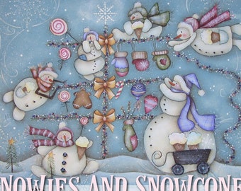 Snowies and Snowcones, email pattern packet by Deb Antonick