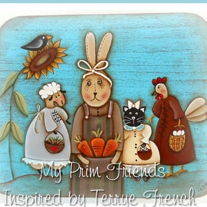 My Prim Friends - Painted by Elisabetta Mariani, Painting With Friends E Pattern