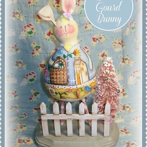 Sweet Gourd Bunny - Painted by Martha Smalley, Painting With Friends E Pattern