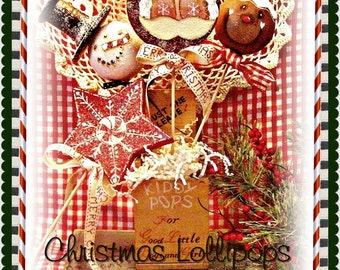 Christmas Lillipops - Painted by Martha Smalley, Painting With Friends E Pattern