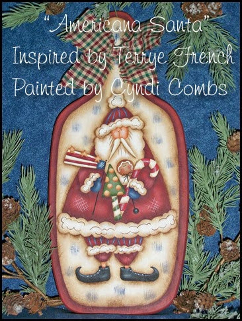 Americana Santa by Cyndi Combs, email pattern packet image 1