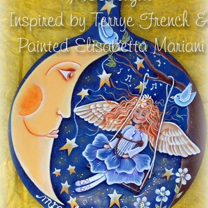 Moonlight - Painted by Elisabetta Mariani, Painting With Friends E Pattern