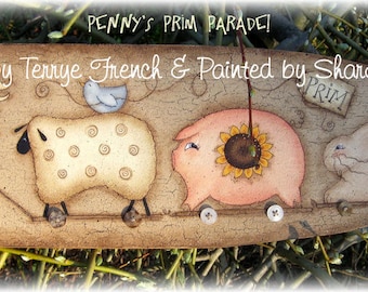 Penny's Prim Parade - Painted by Sharon Bond, Painting With Friends E Pattern