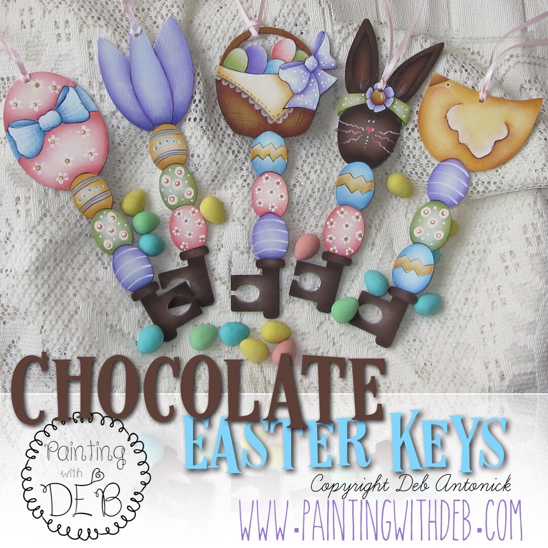 Easter Key Chocolate Easter Keys by Deb Antonick, Email Pattern Packet - Etsy