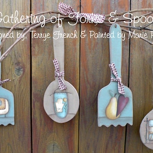 Gathering of Forks and Spoons by Marie Provost for Painting with Friends. E-Pattern