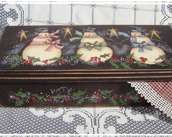 Holly Berries and Snowies by Deb Antonick, email pattern packet