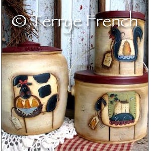 Mismatched Canister Set - by Terrye French, E-Pattern
