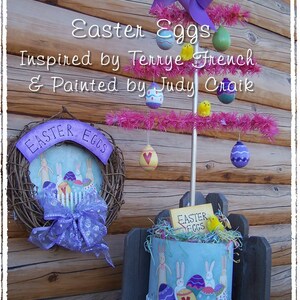 Easter Eggs  by Judy Craik,  Painting With Friends E Pattern