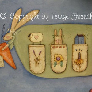 Bunny Floor Cloth by Terrye French, E-Pattern image 1