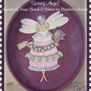 Spring Angel - Painted by Elisabetta Mariani, Painting With Friends E Pattern