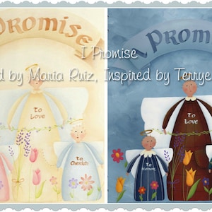 I Promise - Painted by Maria Ruiz, Painting With Friends E Pattern