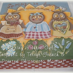 Spring is Here Owls - Elisabetta Mariani, Painting With Friends E Pattern
