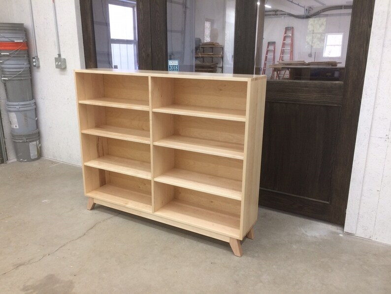 Classic Minimalist Maple Bookcase Etsy