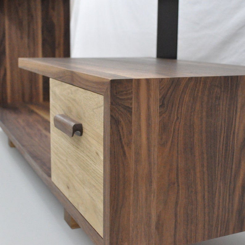 Solid Walnut Entertainment Console Etsy