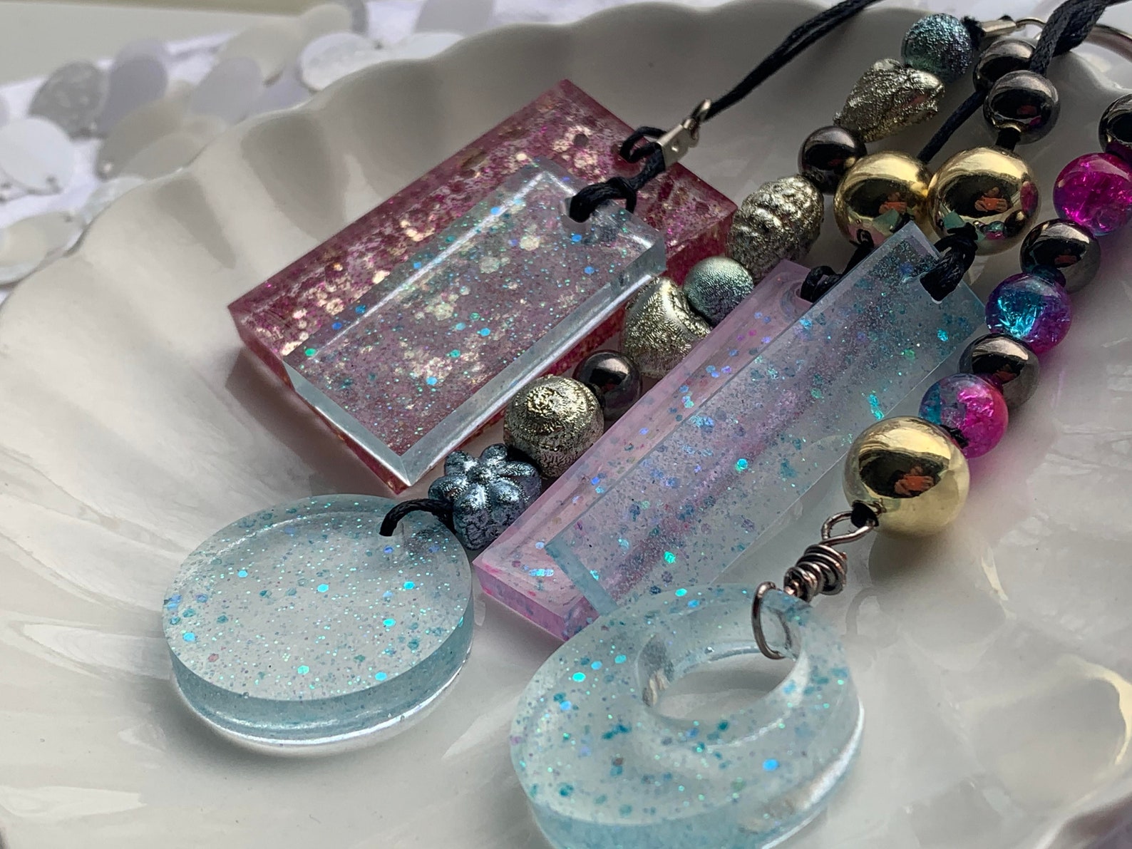 Clear Water Keychain Collection Etsy