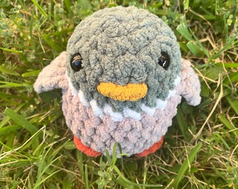 Crochet Chubby duck. Chubby ducky snuggler! Chubby duck crochet stuffed animal