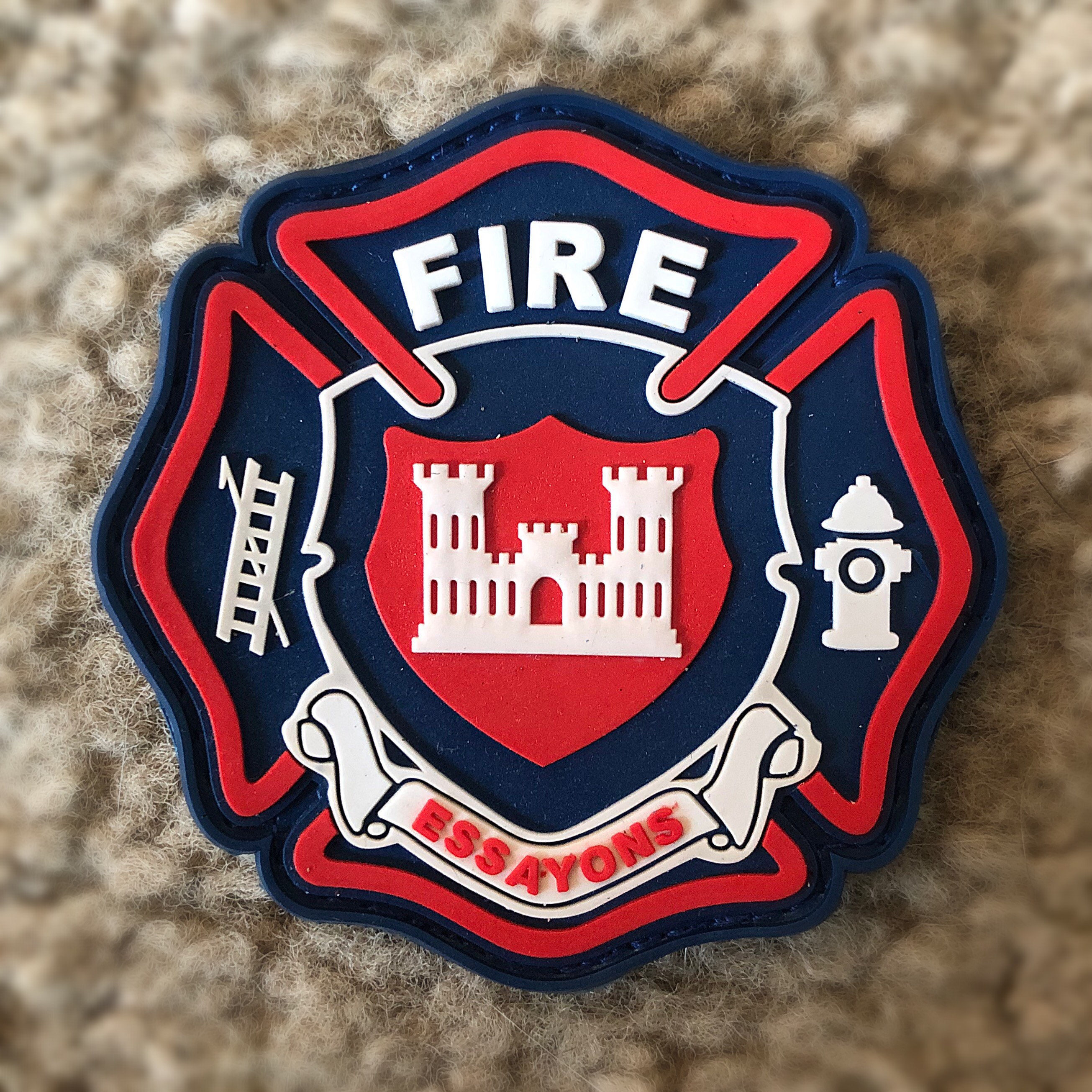 US ARMY Firefighter PVC Morale Patch 12M Etsy