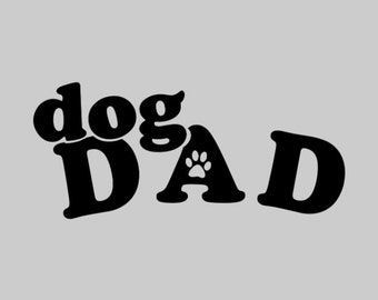 DOG MOM/DAD Vinyl Decal (Dog Parent Decals)