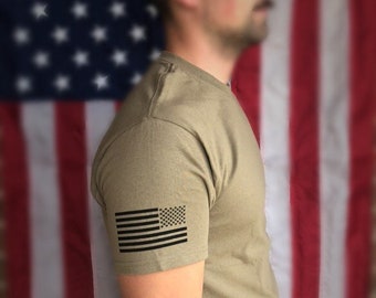 ARMY OCP Undershirt  With Flag - AR 670-1 - (Coyote)