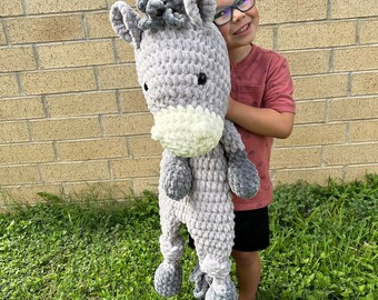 Extra large crochet donkey. Giant Crochet Donkey. Giant horse.